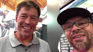 Claude with Chip Hawkins CEO and founder of Wahoo at Eurobike 2018 [upl. by Partan702]