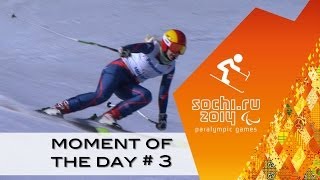 Day 3 Alpine skiing moment of the day  Sochi 2014 Paralympic Winter Games [upl. by Lynad]