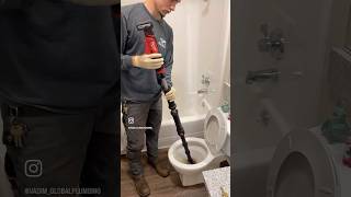 Using the milwaukeetool M12 toilet auger power driver to clear a soft blockage😎 [upl. by Quincy592]