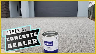 Types of Concrete Sealer [upl. by Eiboj]