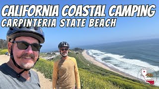 CARPINTERIA STATE BEACH PARK  CALIFORNIA COASTAL CAMPING [upl. by Bendite]