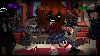 My Afton family meets fake Afton family ll FNaF ll My AU ll remake [upl. by Japha175]