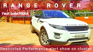 RANGE ROVER EVOQUERestricted Performance show on clusterPerformance problem [upl. by Angelita591]