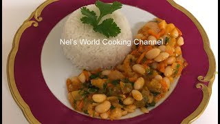 Quick Beans and Carrots Dish  Easy and Delicious  How to make white Beans  Vegetarian dish [upl. by Varion136]