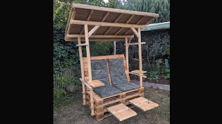 🛋️🌊 Ultimatives Palettensofa im StrandkorbStil DIYTutorial Palettenmöbel palettensofa [upl. by Ashmead]