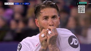 Sergio Ramos goal Sevilla vs PSV Champions League Highlights [upl. by Esserac]