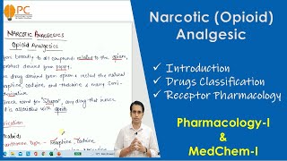 Narcotic Opioid Analgesics Drug Classification Mechanism of Action and Receptor Pharmacology [upl. by Nnave502]