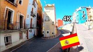 ⁴ᴷ Villajoyosa walking tour 🇪🇸 Costa Blanca Spain part 1 4K [upl. by Yeldah]