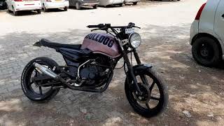 bajaj pulsar 150 modified into cafe racer review [upl. by Varden]