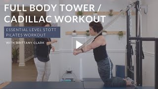 All Levels Full Body Pilates Tower Workout  45 min  STOTT PILATES [upl. by Cianca895]