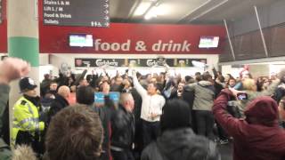 Coventry fans Twist and Shout in HD at Arsenal [upl. by Ahsiuqet991]