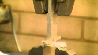 Composite Beam  Short span length 3 point bend test [upl. by Ajnotal]