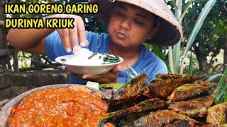 PAS BANGET DI MUSIM HUJAN  IKAN GORENG KRIUK DIMAKAN DENGAN DURINYA GACOR BANGET  foodvlogvillage [upl. by Omrelliug]