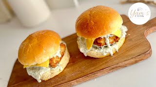 FISH BURGER 💯  MAISON 😋 Recette facile avec sauce tartare maison👍🏼 [upl. by Nerte]