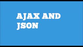 AJAX and JSON  With working example using JQuery [upl. by Notgnimer787]