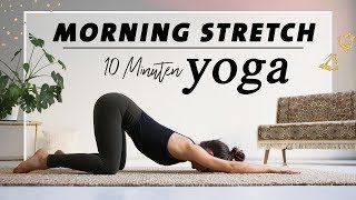 Yoga Morgenroutine für Anfänger  Den ganzen Körper Dehnen amp Mobilisieren  10 Minuten [upl. by Stila180]