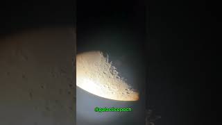 The Moon through a telescope shorts space universe [upl. by Ainadi]