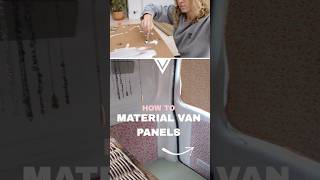 howto MATERIAL VAN PANEL 🌺🚐 vanlife vanconversion interiordesign create shorts [upl. by Faxon]