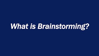 What is Brainstorming Definition and Examples [upl. by Nie]