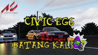 HONDA CIVIC EG6 K20  BATANG KALI  ASSETTO CORSA [upl. by Forlini]