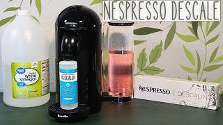 How To Descale The Nespresso Vertuo Plus  Which Descaling Solution Is Best [upl. by Stafford]