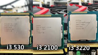 i3 530 i3 2100 i3 3220 Core 1st 2nd 3rd generation i3 comparison test [upl. by Shandee136]