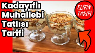 Kadayıflı Muhallebi Tatlısı Tarifi  Kadayıflı Muhallebi Tatlısı Nasıl Yapılır  Evde Tel Kadayıf [upl. by Grayson]