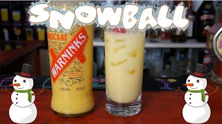 How to make a SNOWBALL cocktail for this Christmas [upl. by Nurat]