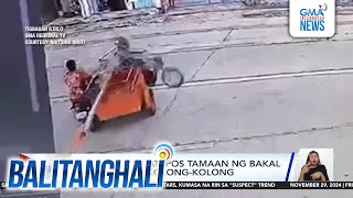 Rider patay matapos tamaan ng bakal na karga ng kolongkolong  Balitanghali [upl. by Kyriako]