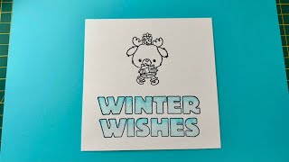 How to colour fade with watercolour pens  Winter Wishes card handmadecards cardmakingtechnique [upl. by Oira]