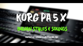 KORG PA5X INDIAN DEMO  INDIAN REVIEW [upl. by Ycul]