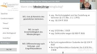 Gesetzliche Schuldverhältnisse 06  Bereicherungsrecht I2 [upl. by Edniya]