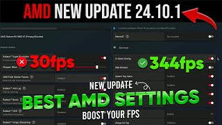 AMD Software Adrenalin Edition 24101 ✅  AMD New Update 24101  Best AMD Settings For Gaming [upl. by Acinor293]