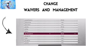 How to Change Waivers and management Settings in MLB THE SHOW 24 [upl. by Enenej656]