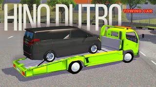 TRUK HINO DUTRO CAR TOWING  MOD BUSSID [upl. by Allac]