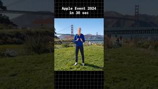 Apple Event in 30 sec iphone iphone16 ai appleintelligence iphone16pro titanium recycle [upl. by Lecroy]