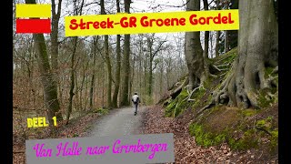 streekGR Groene Gordel deel1 van Halle naar Grimbergen [upl. by Arikahs431]