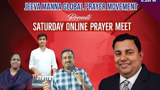 JEEVA MANNA GLOBAL PRAYER MOVEMENTMalayalam Saturday Online Prayer Meet [upl. by Nastassia981]