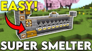 Easiest Minecraft 121 Super Smelter [upl. by Ojillib]