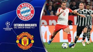 Bayern vs Manchester United Extended Highlights  UCL Group Stage MD 1  CBS Sports Golazo [upl. by Novyaj]