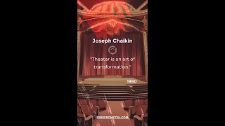 Joseph Chaikin quotTheater is an art of transformationquot [upl. by Anilorak]