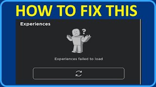 How To Fix “Experiences failed to load” In Roblox 2024  Roblox Server Are Down [upl. by Akired131]