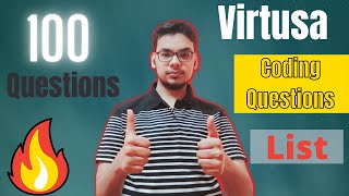 Virtusa Coding Questions with Answers  Coding Round  Virtusa Exam Pattern  Resources [upl. by Nner]