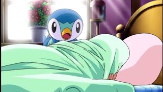 Piplup wakes up Dawn  Piplup is an alarm [upl. by Ayokahs205]