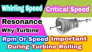 Know aboùt critical speed  whirling speed or Resonance 0f turbine [upl. by Keyek]