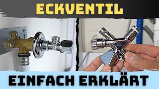 Eckventil austauschen  Kombi Eckventil montieren amp richtig abdichten [upl. by Htebezile]