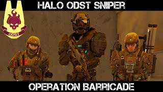 ARMA 3 Halo ODST Sniper Gameplay  Operation Barricade [upl. by Alethea410]