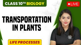 Class 10 Biology  Transportation in Plants  Part 3  Life Processes Biology  by Shipra Mam [upl. by Nerdna542]