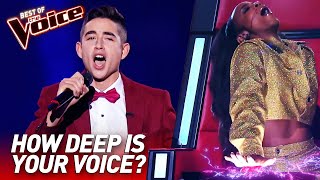 TOP 10  Unbelievably LOW Voices in The Voice [upl. by Rizzo93]