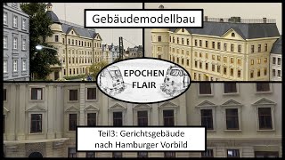 Modellbahn H0 Gebäude im Eigenbau im Maßstab 187 Stadthaus Hamburg Tutorial zu Ornamenten [upl. by Eyllom]